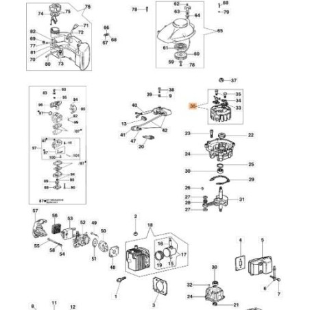ORIGINAL FLYWHEEL EMAK 58040023AR | Newgardenstore.eu
