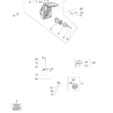VOLANT MOTEUR\nJUSQU'À ÉPUISEMENT DES STOCKS, EMAK ORIGINAL 50050240R | Newgardenstore.eu