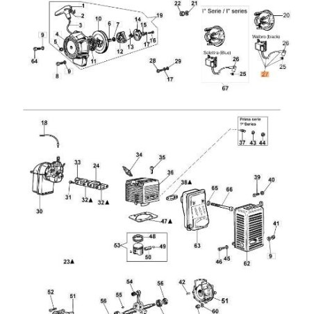 WALBRO DIGITAL COIL (MAU-15) ORIGINAL EMAK 365200279R | Newgardenstore.eu