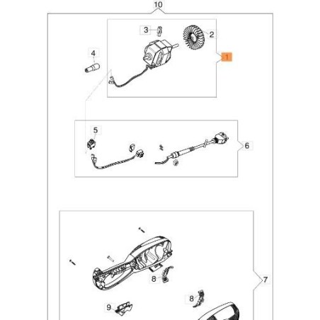 MOTORE ELETTRICO ORIGINALE EMAK 60020063AR | Newgardenstore.eu