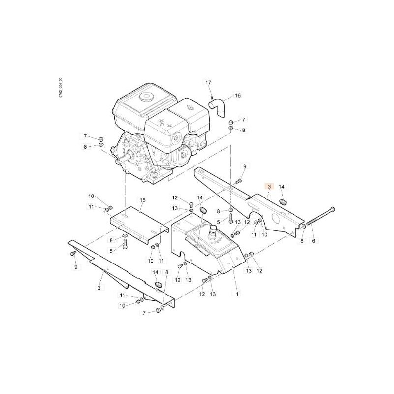 SUPPORT D'ORIGINE EMAK 68240136BR