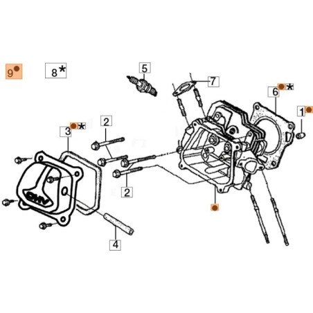KIT DE TÊTE EMAK ORIGINAL L66150602 | Newgardenstore.eu
