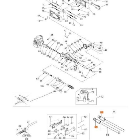 ACCESORIO DE VARILLA ORIGINAL EMAK CS61600007 | Newgardenstore.eu