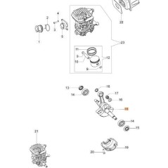 ALBERO MOTORE ORIGINALE EMAK 50230082R | Newgardenstore.eu