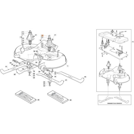 ALBERO LAMA ORIGINALE EMAK G125020832E0R | Newgardenstore.eu