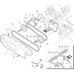 FREIN COMPLET AVEC CÂBLE D'ORIGINE EMAK 68240178 | Newgardenstore.eu