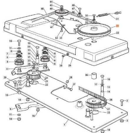 POLEA ORIGINAL EMAK G125601550E0 | Newgardenstore.eu