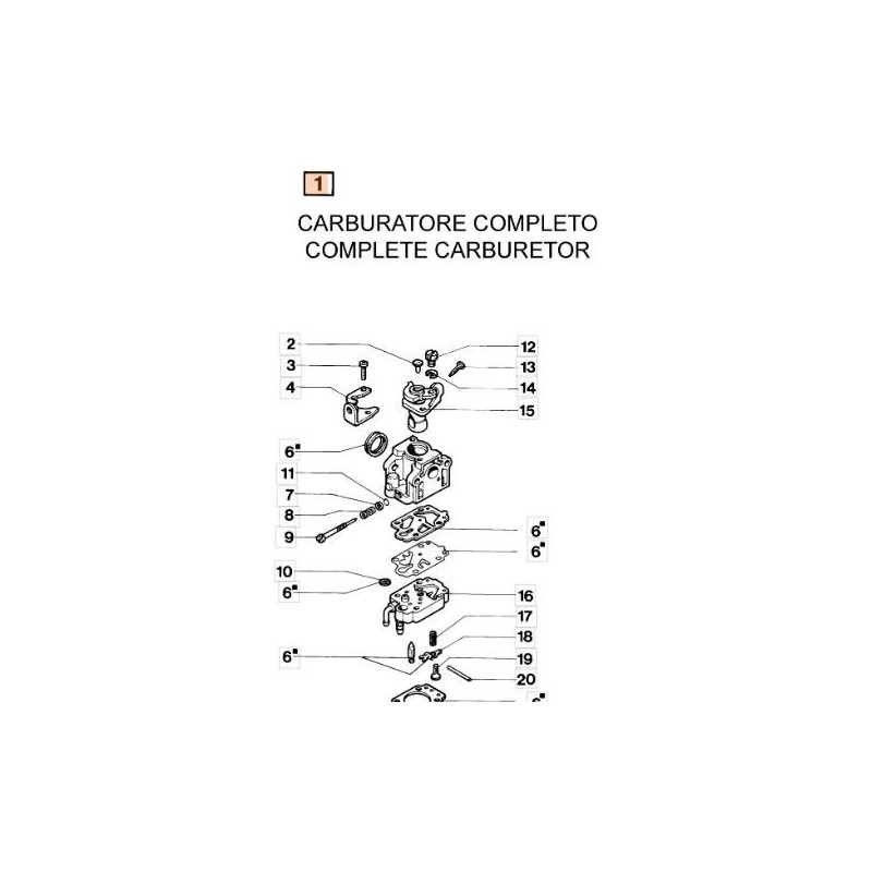 ORIGINAL EMAK CARBURETOR KIT 61010030B