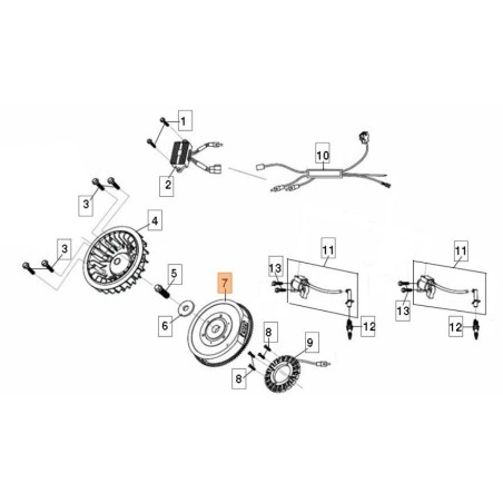ORIGINAL FLYWHEEL EMAK L66151511 | Newgardenstore.eu