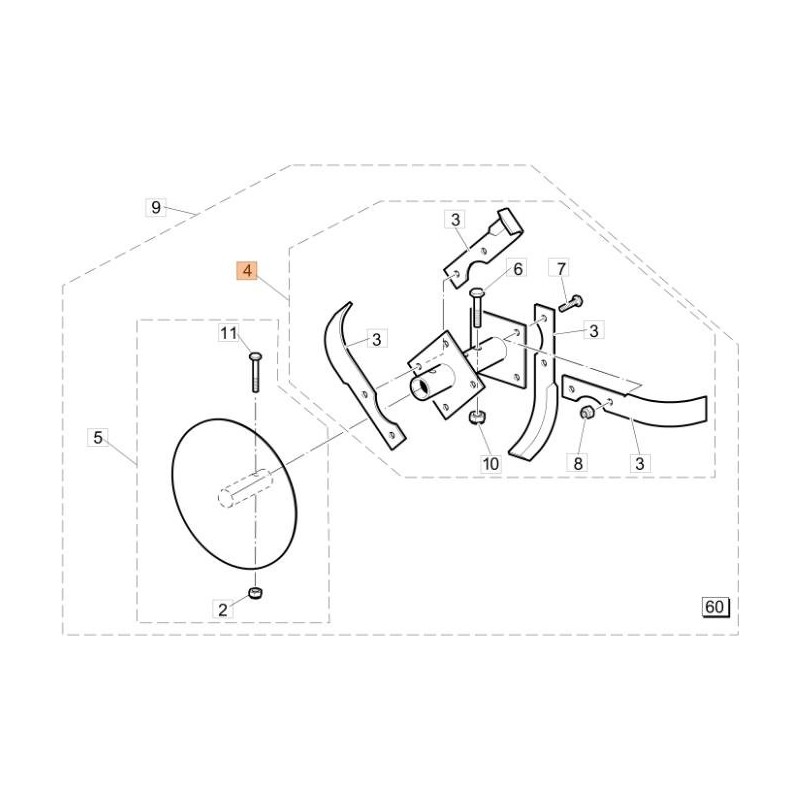 SUPPORTO ORIGINALE EMAK 68690035R