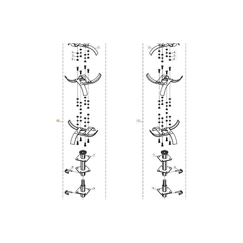 KIT COLTELLI ORIGINALE EMAK L66150891