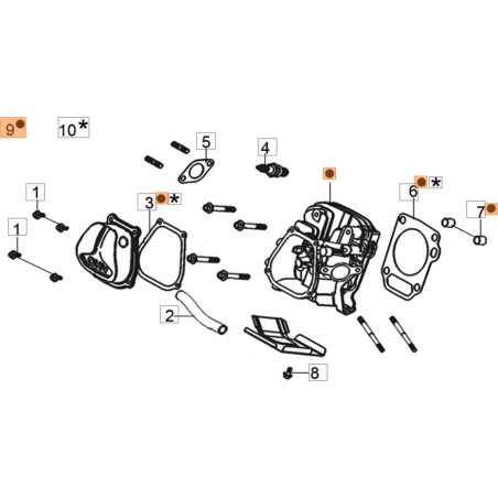 KIT DE TÊTE EMAK ORIGINAL L66150655 | Newgardenstore.eu