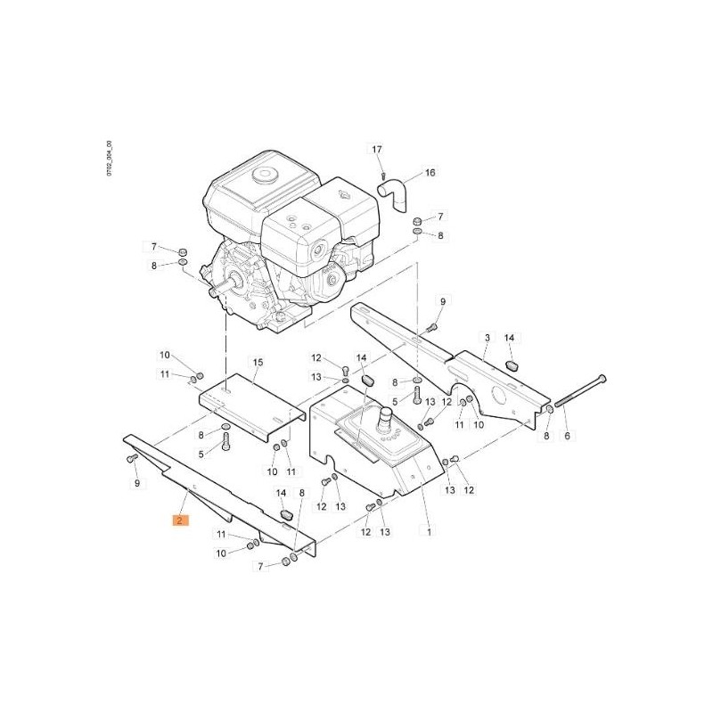 KIT DE SUPPORT EMAK ORIGINAL 68240152R