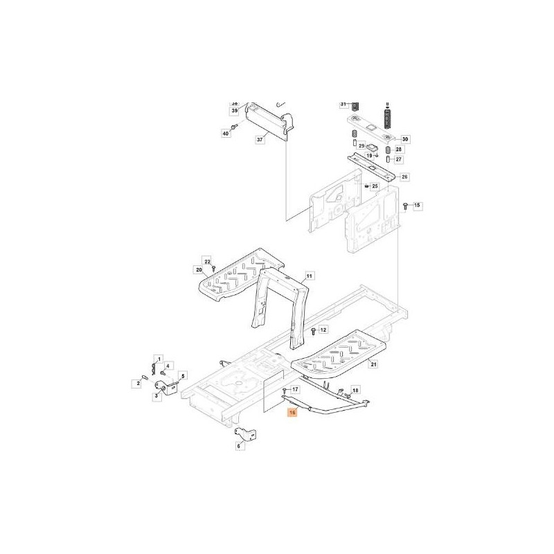 SUPPORT DE REPOSE-PIEDS EMAK ORIGINAL G382785197E1R