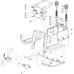 SUPPORTO PEDANA ORIGINALE EMAK G382785179E1R | Newgardenstore.eu