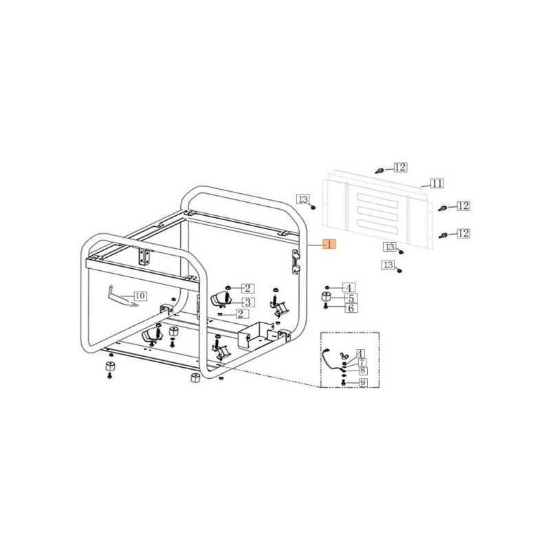 TELAIO ORIGINALE EMAK L66152201