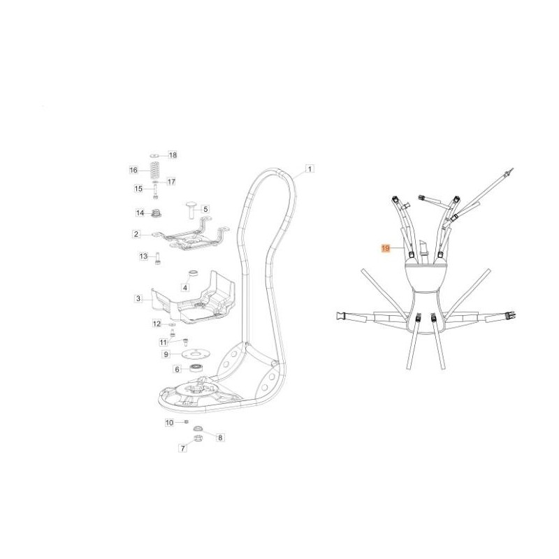 BACKPACK STRAPS COMPL. OM ORIGINAL EMAK 61400263AR