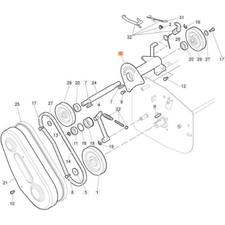 KIT DE SUPPORT EMAK ORIGINAL F1520202AR | Newgardenstore.eu