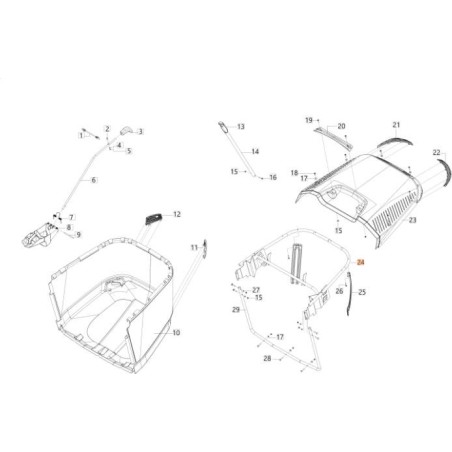 TELAIO ORIGINALE EMAK AK47326901 | Newgardenstore.eu