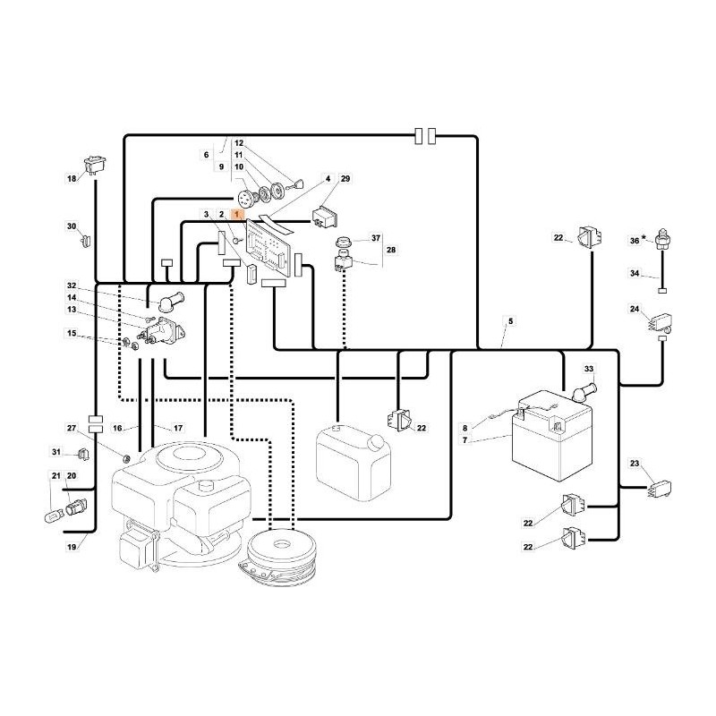 SCHEDA ELETTRONICA ORIGINALE EMAK G125722412E1