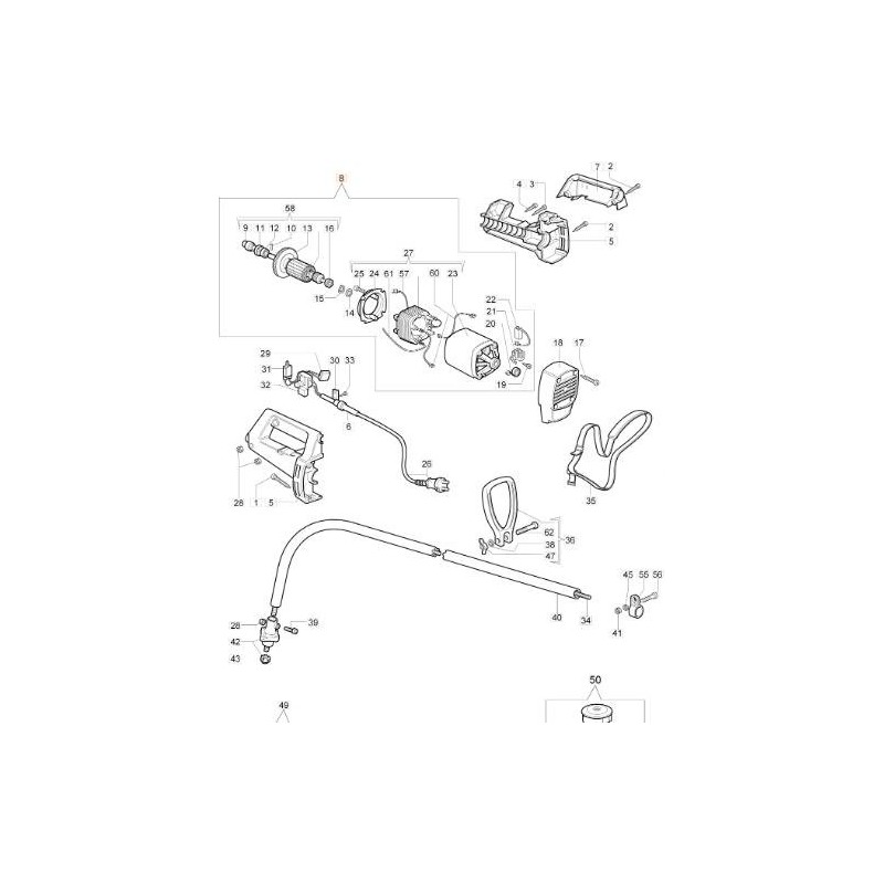 MOTORE ELETTRICO ORIGINALE EMAK 4198007R