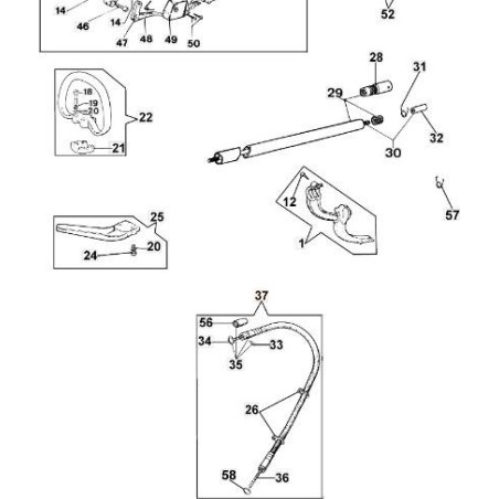 FLEXIBLE DE TRANSMISSION COMPL.D.26/23 (GAINE CAOUTCHOUC) ORIGINAL EMAK 4197018ER | Newgardenstore.eu