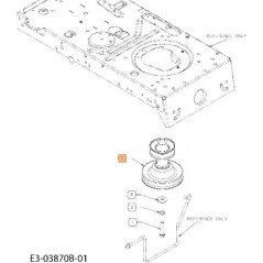 PULEGGIA ORIGINALE EMAK C75604330A | Newgardenstore.eu