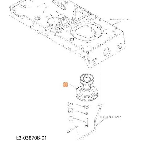 PULEGGIA ORIGINALE EMAK C75604330A | Newgardenstore.eu