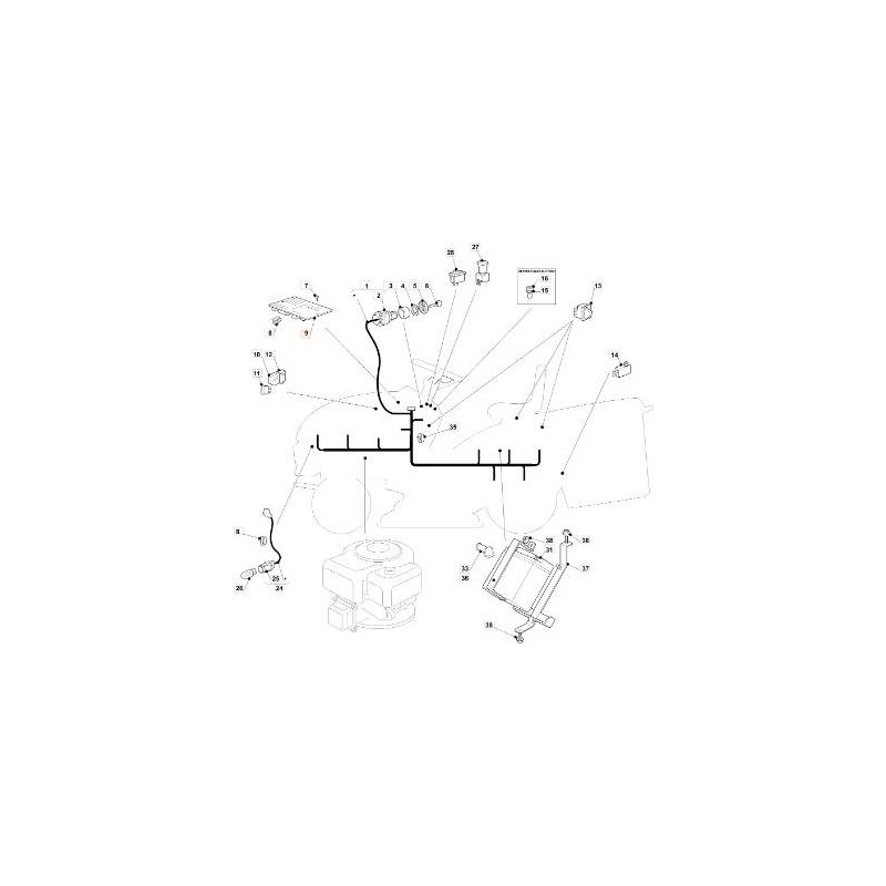 PLACA ELECTRÓNICA 6 LED ORIGINAL EMAK G125722442E0