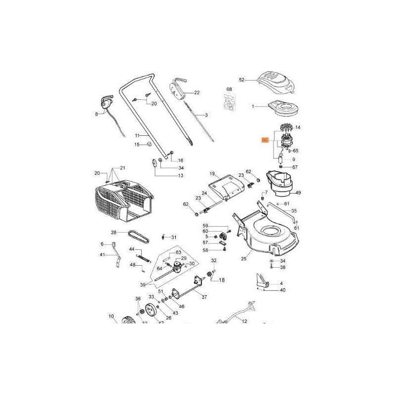 MOTOR COMPLETO ORIGINAL EMAK 66130025R