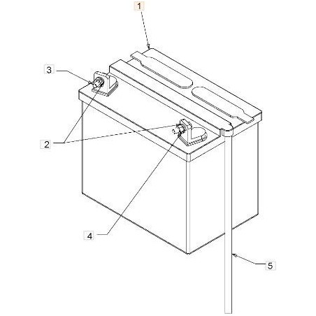 BATTERIE AU PLOMB D'ORIGINE EMAK C5032U30002R | Newgardenstore.eu