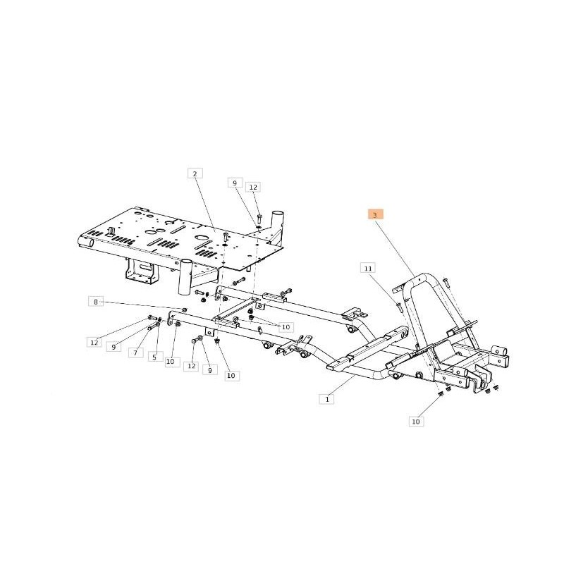 ORIGINAL STEERING FRAME EMAK SGS532915462353R