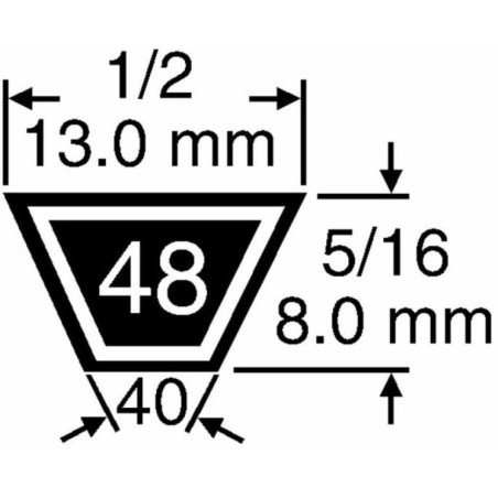 Courroie à lame plate MAORI pour scarificateur MP 400 EL | Newgardenstore.eu