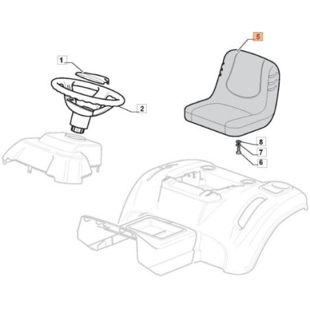 ORIGINAL EMAK SEAT G125722463E0 | Newgardenstore.eu