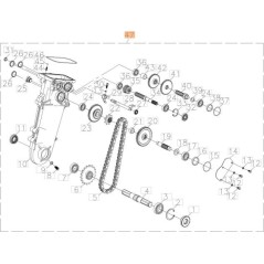 KIT DE TRANSMISIÓN PARA MOTOR AZADA ORIGINAL EMAK L66151265 | Newgardenstore.eu