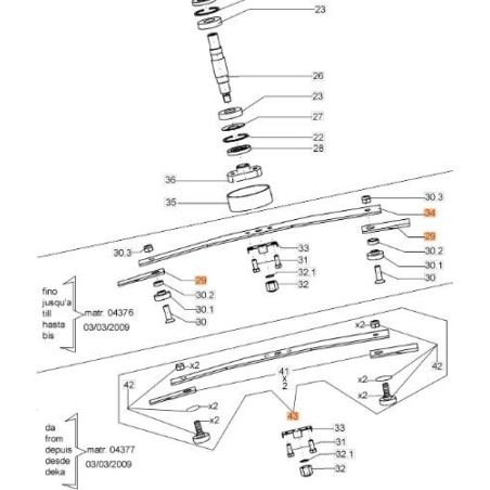 KIT DE SUPPORT EMAK ORIGINAL 68000009 | Newgardenstore.eu
