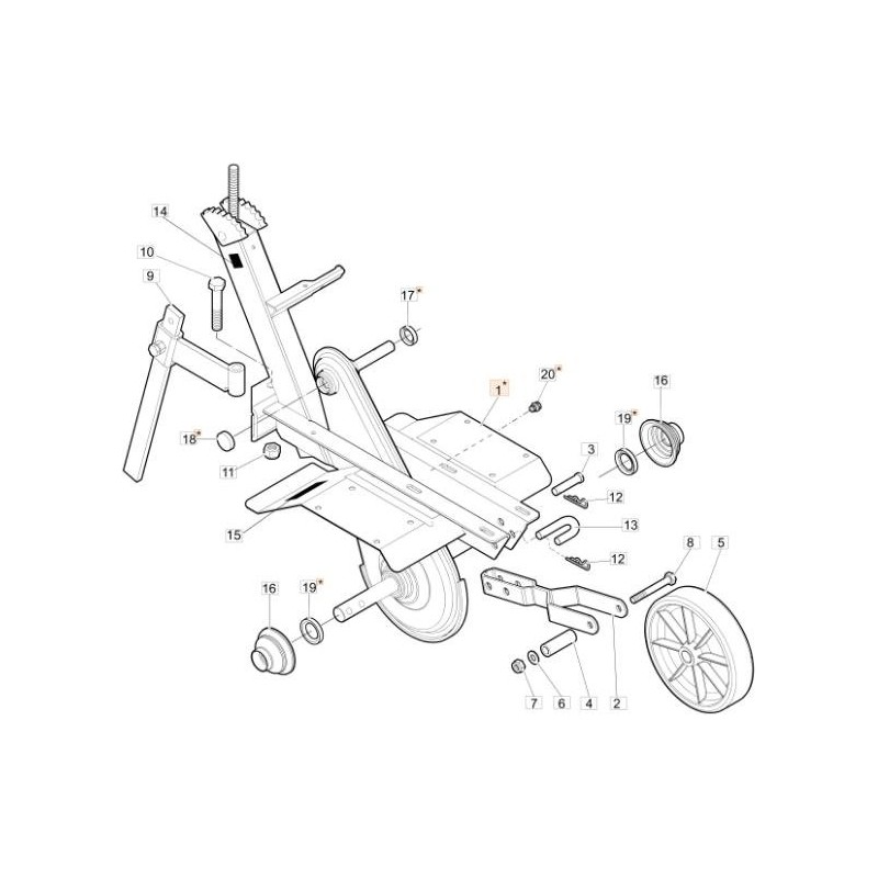 TELAIO PARAOLIO + TAPPO ORIGINALE EMAK 68692007