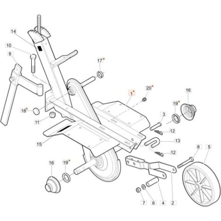 TELAIO PARAOLIO + TAPPO ORIGINALE EMAK 68692007 | Newgardenstore.eu