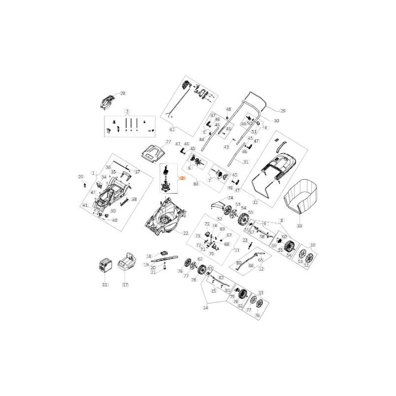 MOTEUR ÉLECTRIQUE ORIGINAL EMAK LR000094R