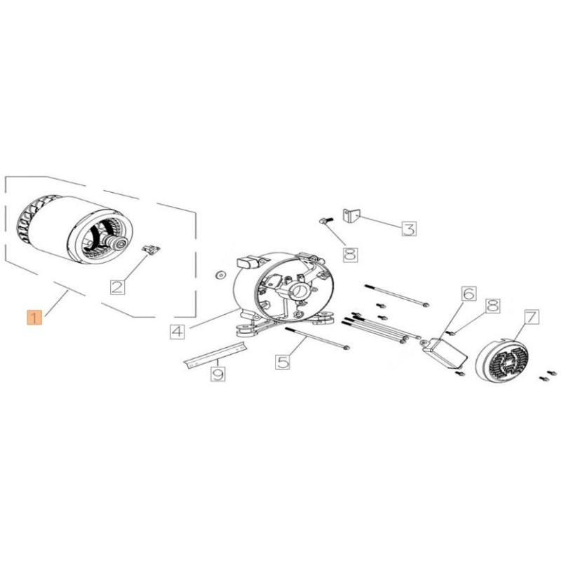MOTEUR ÉLECTRIQUE ORIGINAL EMAK L66152212