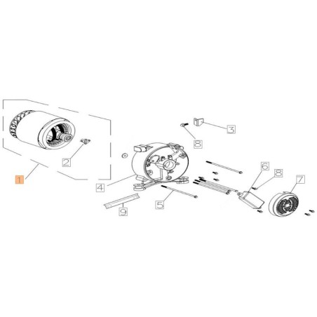 MOTORE ELETTRICO ORIGINALE EMAK L66152212 | Newgardenstore.eu