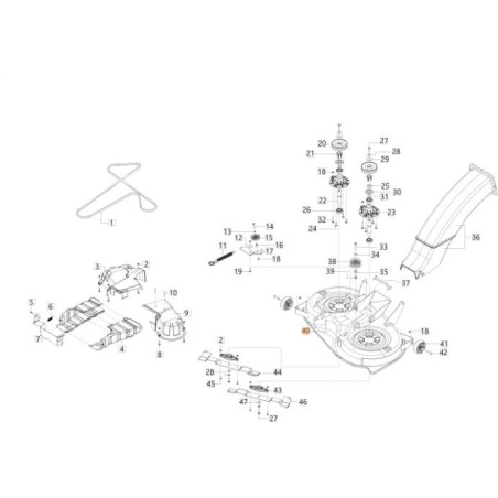 ORIGINAL EMAK CUTTING PLATE AK493562R | Newgardenstore.eu