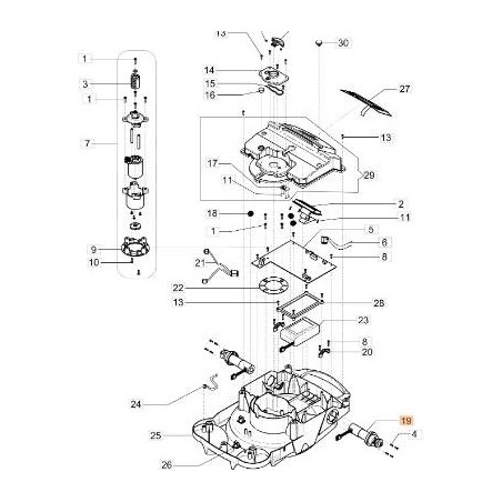 MOTOR ELÉCTRICO ORIGINAL EMAK AK44104710 | Newgardenstore.eu