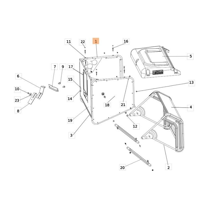CADRE DE PANIER ORIGINAL EMAK SGS532974472803R