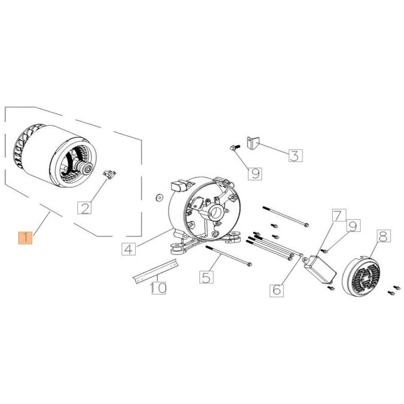 MOTEUR ÉLECTRIQUE ORIGINAL EMAK L66152260