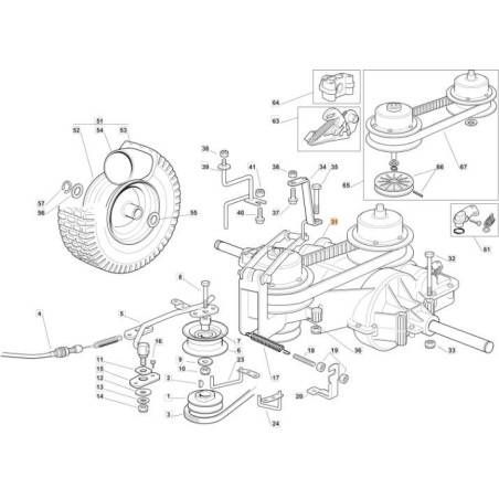 TRANSMISSION ORIGINALE EMAK G118400973E1 | Newgardenstore.eu