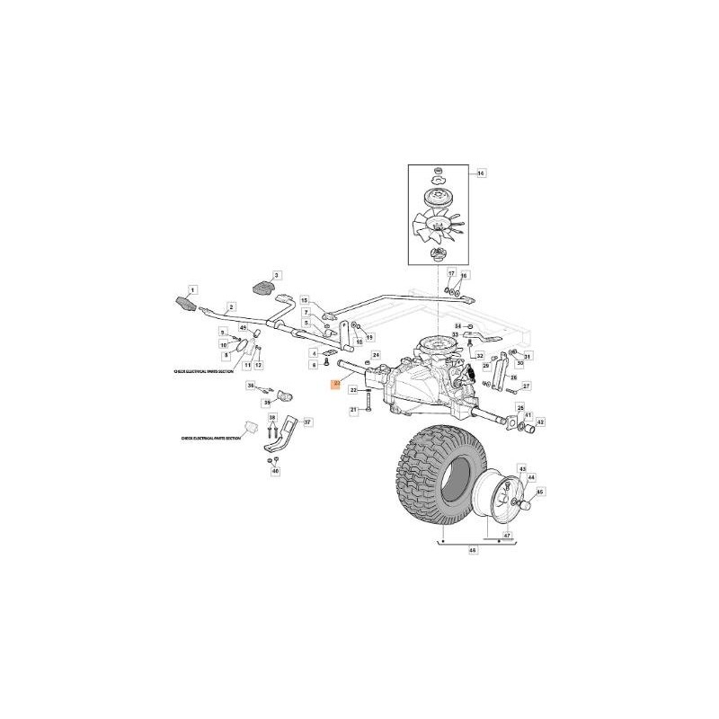 ORIGINAL REAR AXLE EMAK G118400921E0