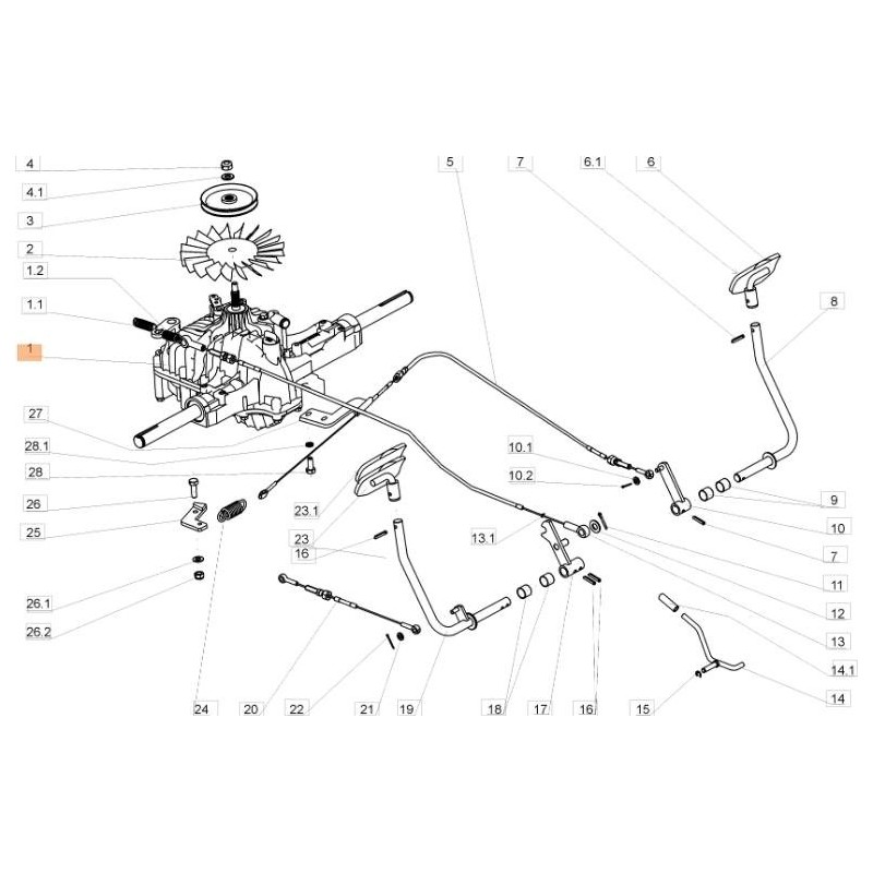 TRANSMISSION K62 M TUFF TORQ ORIGINALE EMAK SGN532991053