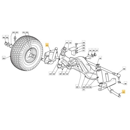 XHX240 ORIGINAL STIGA lawn tractor spindle kit 382230367/1 | Newgardenstore.eu