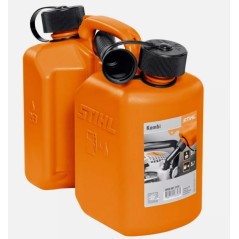 STIHL orangefarbener Kombitank Kraftstoffinhalt 3 L - Öl 1,5 L | Newgardenstore.eu